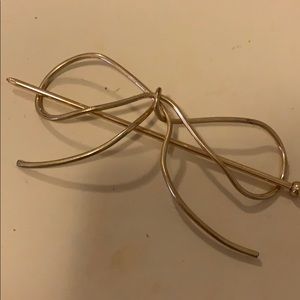 ASOS bow hair stick (gold)